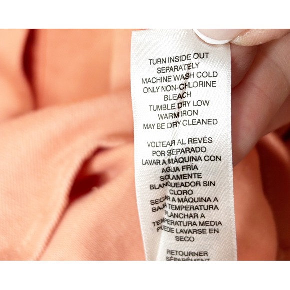 Chico's Cantaloupe 2 Piece Denim Set Size 2/L Jean Jacket Ankle Pants Stretch - Picture 9 of 14